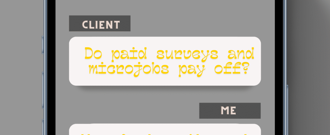 My Honest Experience with Paid Online Surveys (and Sites Like Clickworker & Fiverr)